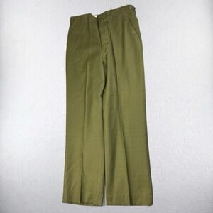 VTG US Army Trousers Men 35x34 M-1951 Korean War Chino Field Wool Pants 50s True